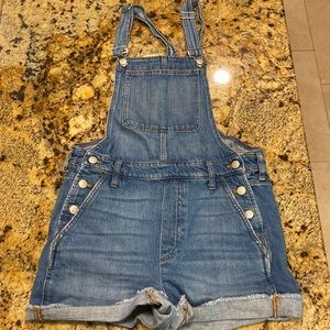 Madewell denim overalls. Size small